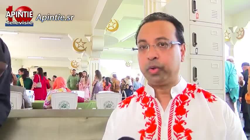 President Santokhi Bezoekt de SIV ivm Eid ul Fitr