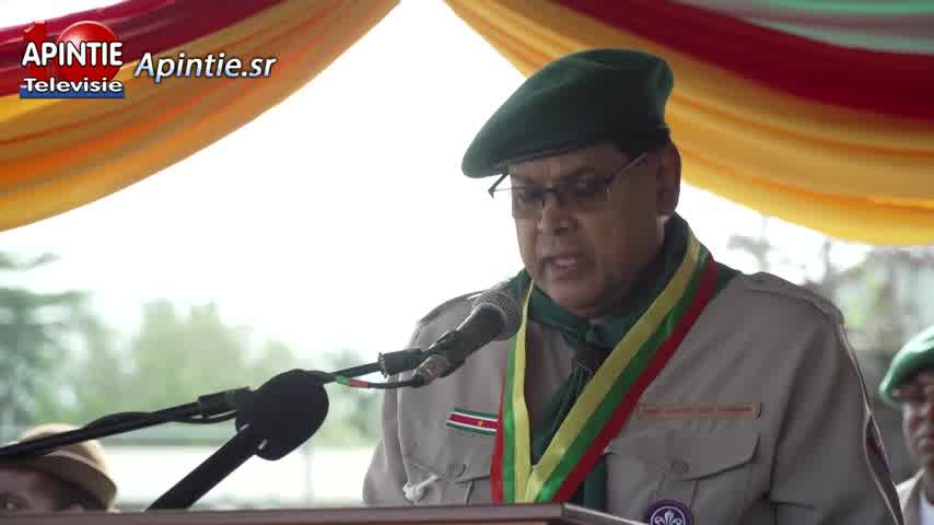President Santokhi geïnstalleerd tot Chief Scout...