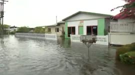 Margrethalaan en kindertehuis Tyl Tyl veranderen in zwembad na regenval