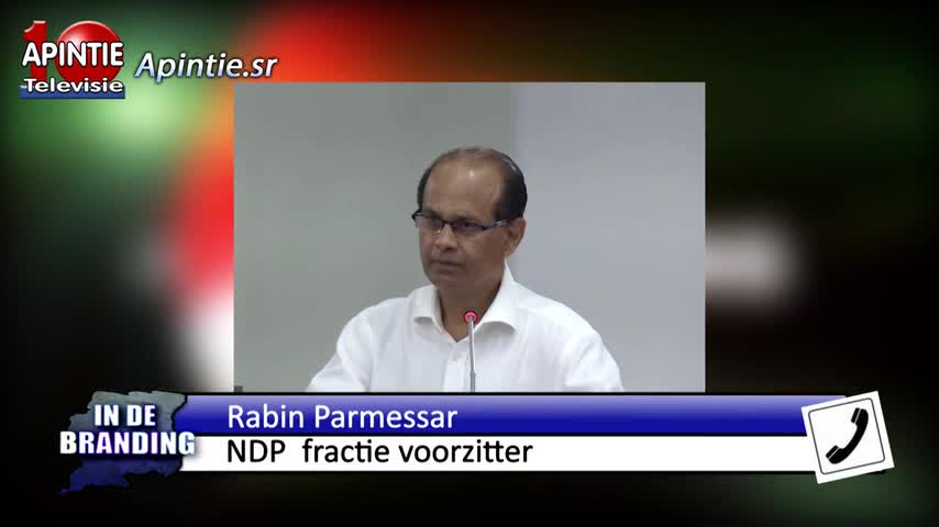 Parmessar hoopt dat zaken in DNA naar wet en recht worden behandeld mbt ex vp Adhin