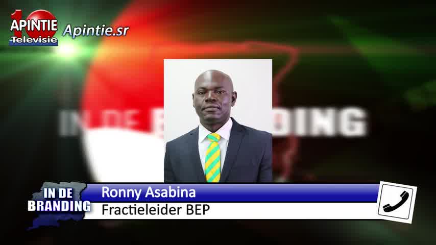 Fractieleider Ronny Asabina verbaasd over verhoging govermenttake